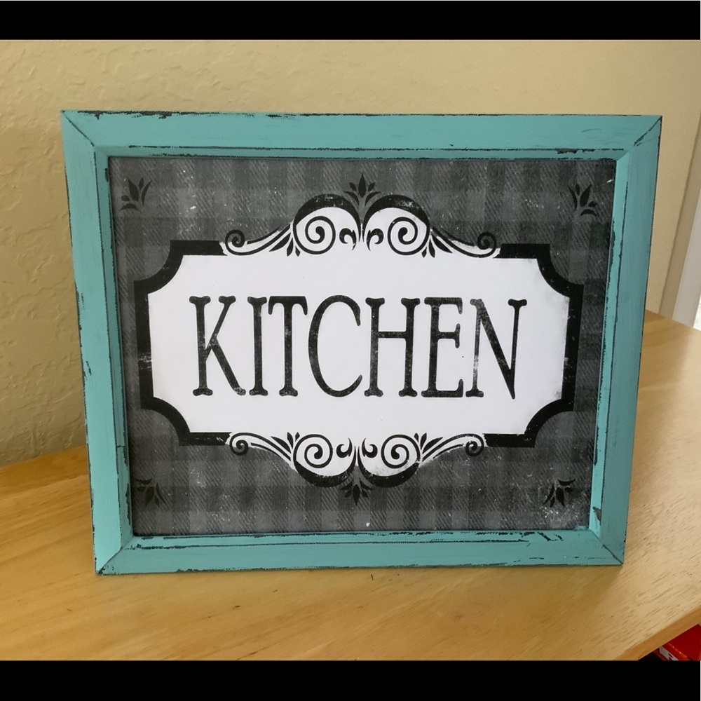 Farmhouse Kitchen picture 8x10 w/frame